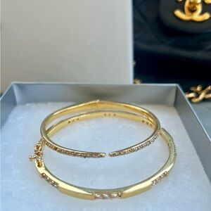 Elegant Gold Dainty Bangle Set